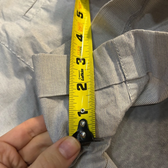 Dalia Collection Blue and White Striped Cotton Coastal Shorts Size 6 - Picture 8 of 8